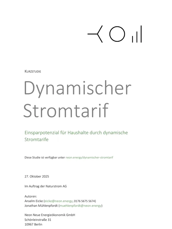 Dynamischer Stromtarif