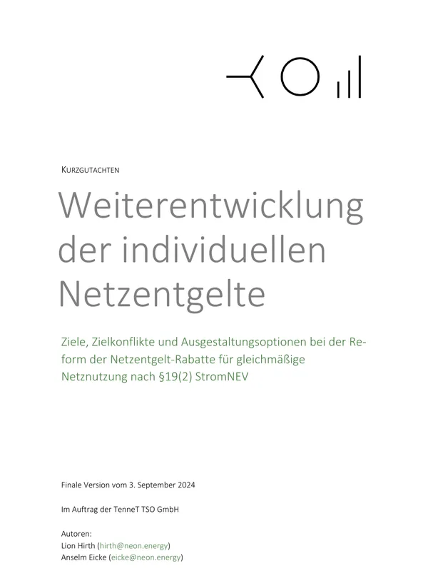 Industrielle Netzentgeltrabatte