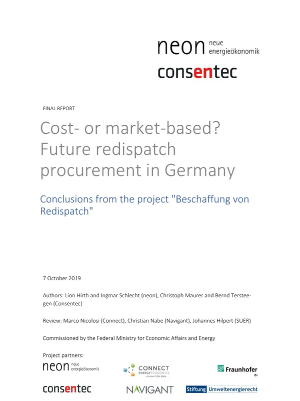 Market-based redispatch