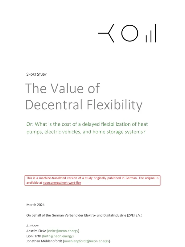 Value of decentralized flexibility