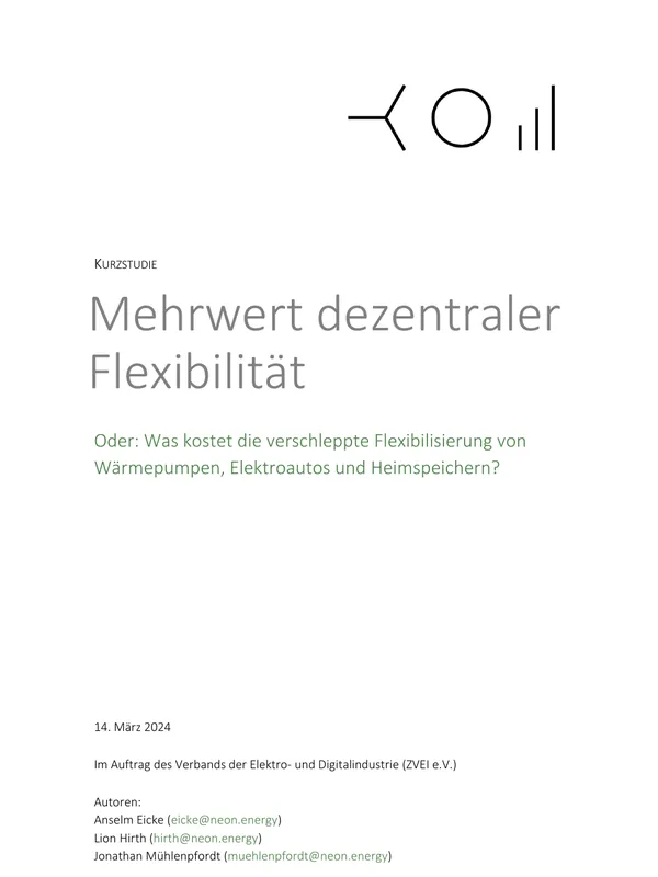 Mehrwert dezentraler Flexibilität
