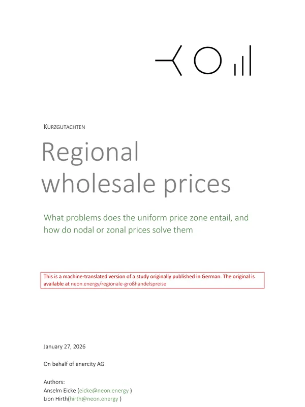Regional wholesale prices